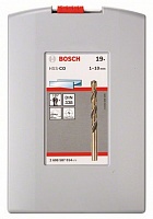 Набор из 19 предметов по металлу Bosch ProBox HSS-Co, DIN 338 (легирование кобальтом)