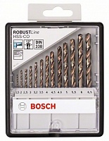 Набор из 13 сверл по металлу Bosch Robust Line HSS-Co