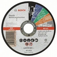 Отрезной круг, прямой, Bosch Rapido Multi Construction
