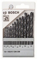 Набор из 13 сверл по металлу Bosch HSS-R, DIN 338