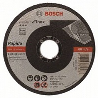 Отрезной круг, прямой, Bosch Standard for Inox - Rapido